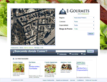 Tablet Screenshot of e-gourmets.cl